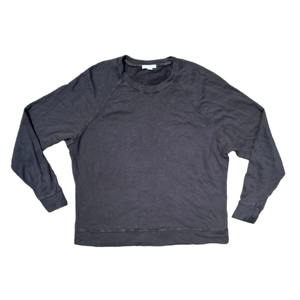Standard James Perse Crewneck Raglan Terry sweatshirt Black size 1